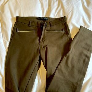Zara dress pants leggings / S / Olive Army Green